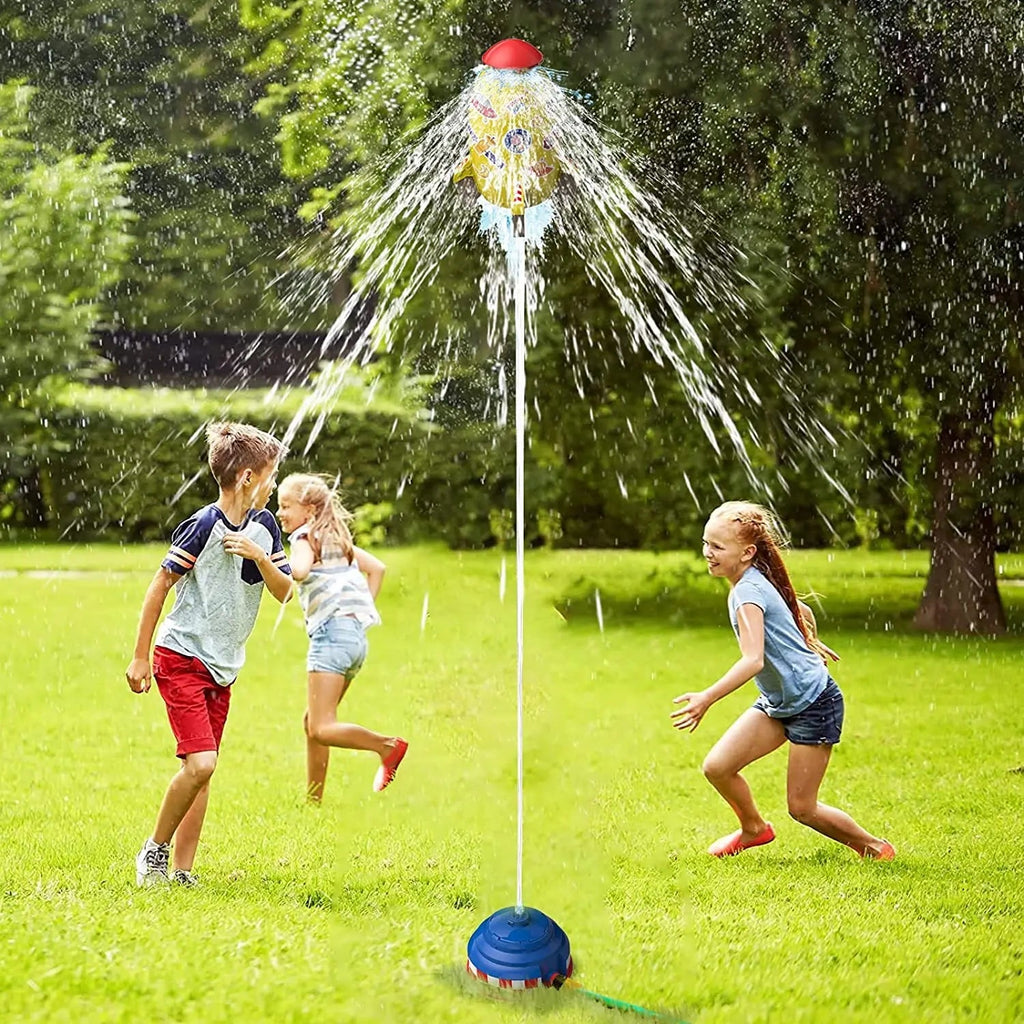 Space Jet Sprinkler Spinning Flying Splash