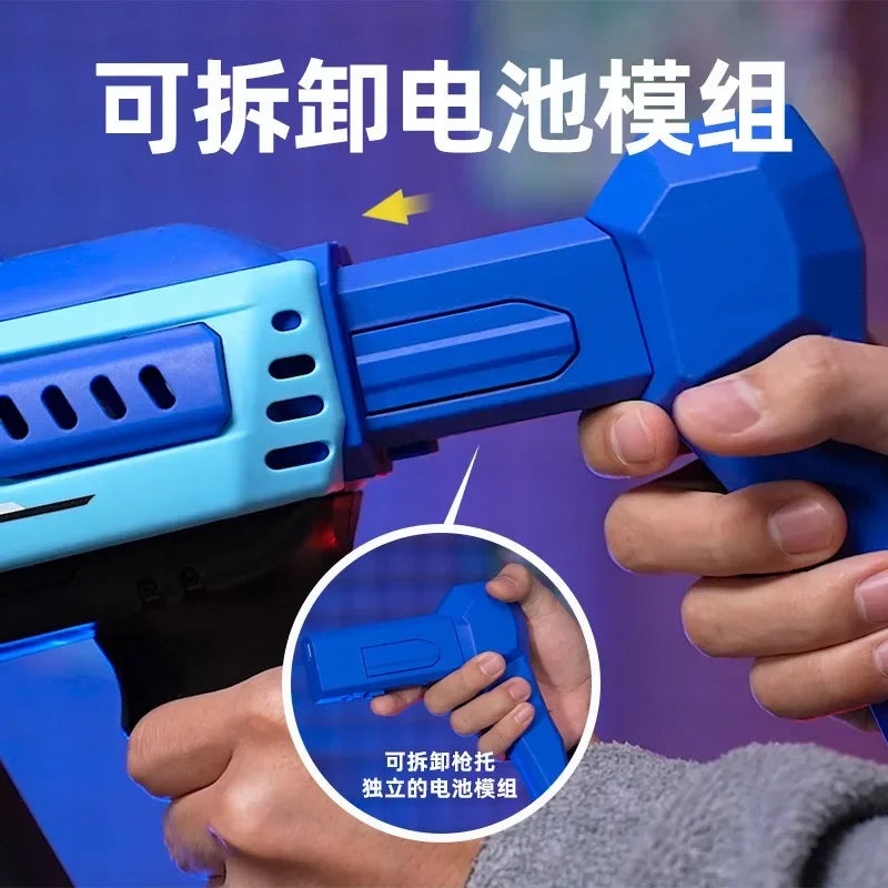 New fully automatic 57 hole new energy electric colorful light bubble gun