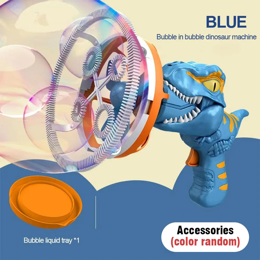 2 In 1 Dinosaur Soap Bubble Electric