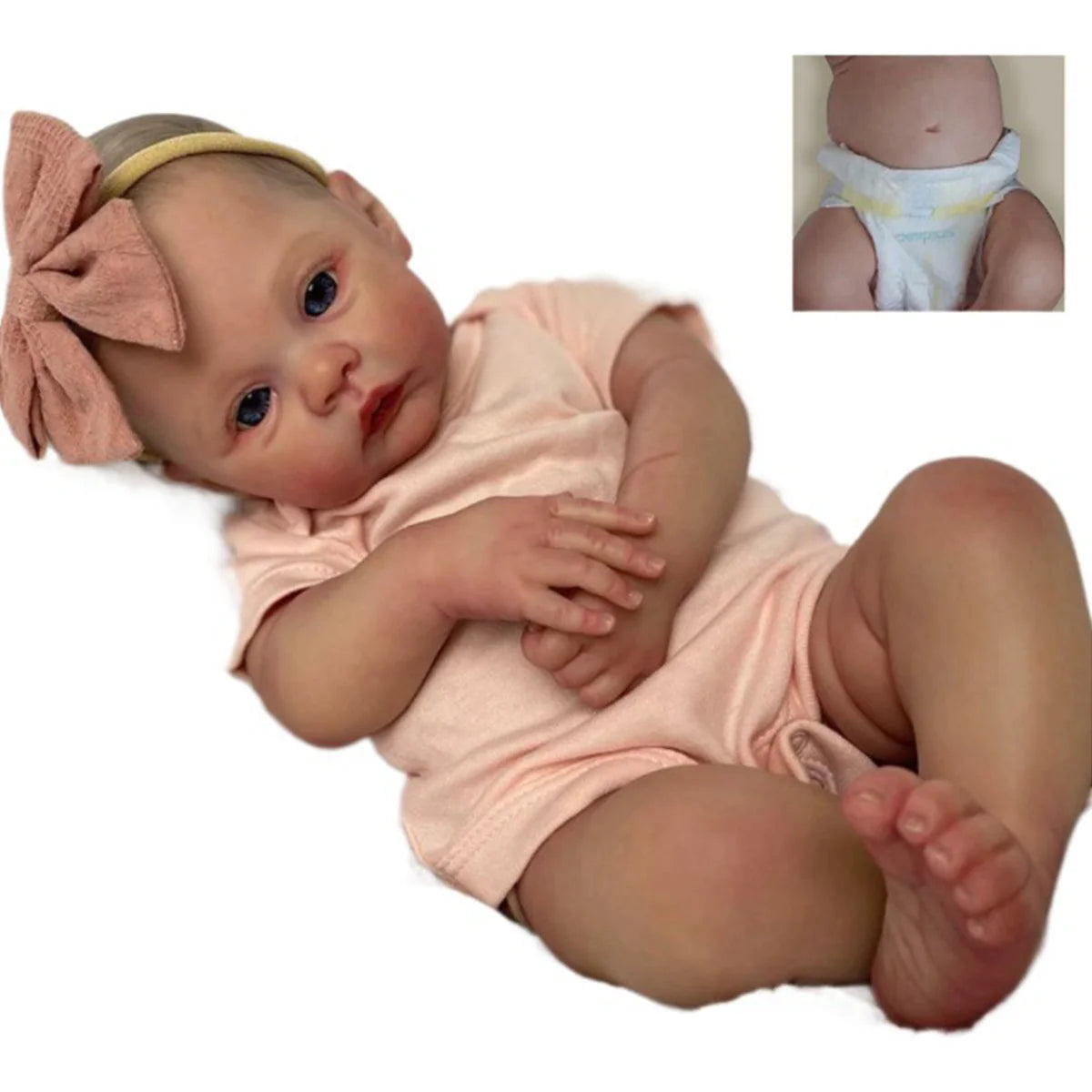 Linda - 49cm realistic Reborn doll