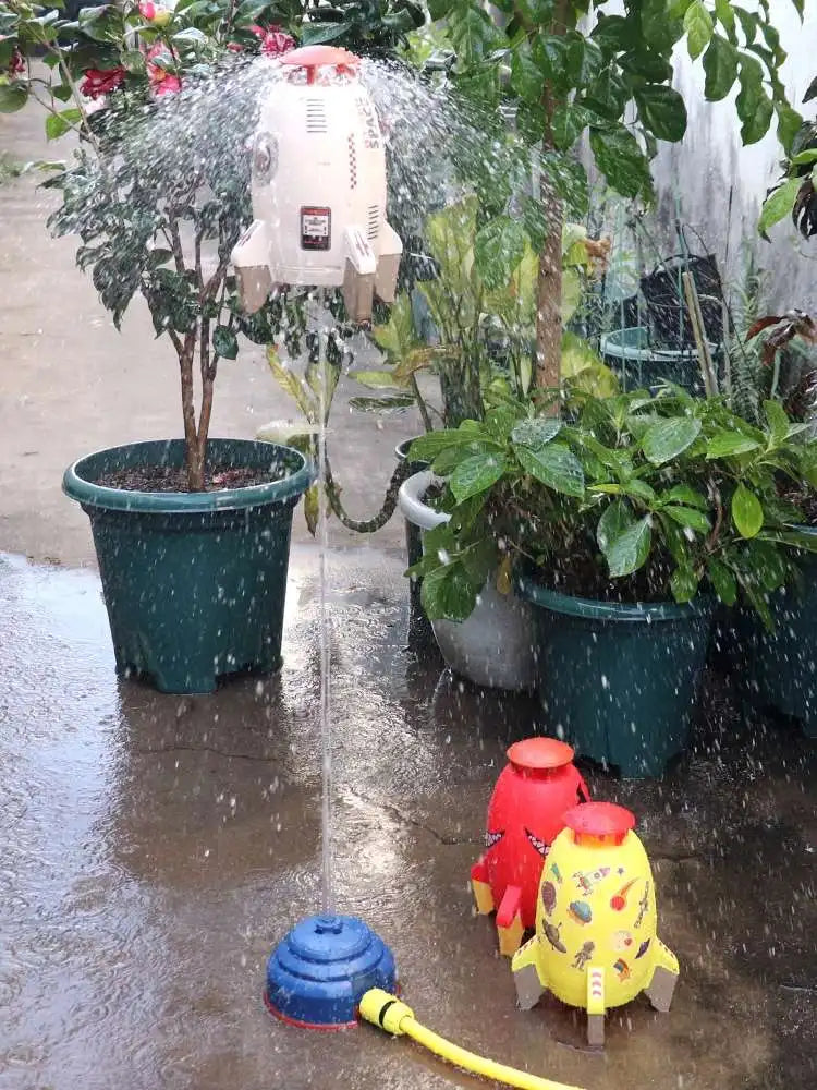 Space Jet Sprinkler Spinning Flying Splash