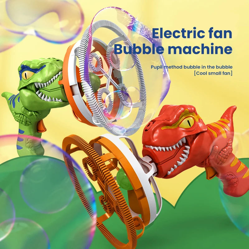 2 In 1 Dinosaur Soap Bubble Electric