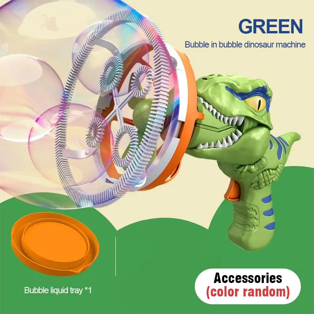2 In 1 Dinosaur Soap Bubble Electric