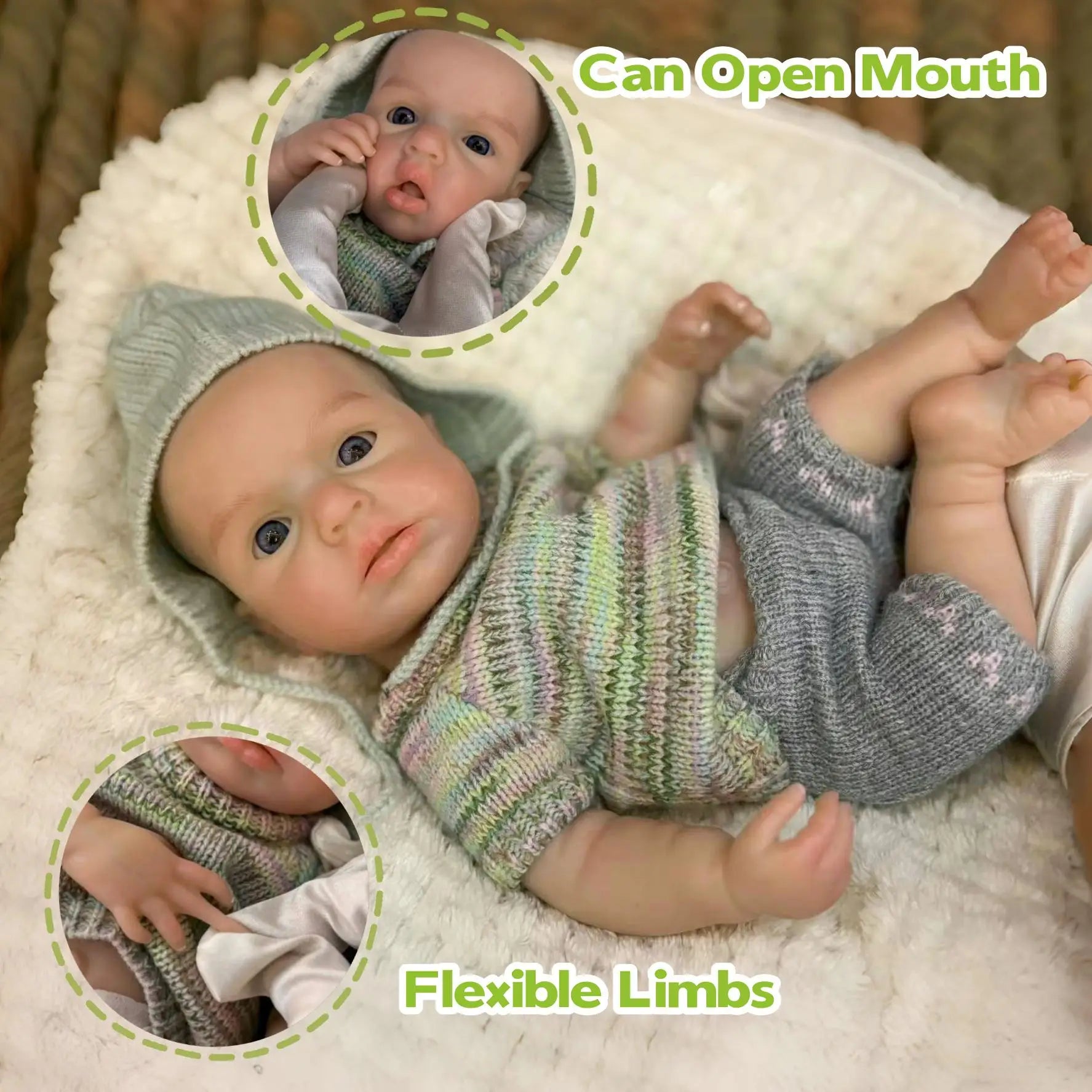 Manda - Full Body Silicone Reborn Baby Doll