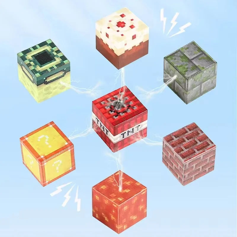 Magnetic Building Blocks Mine World Cube