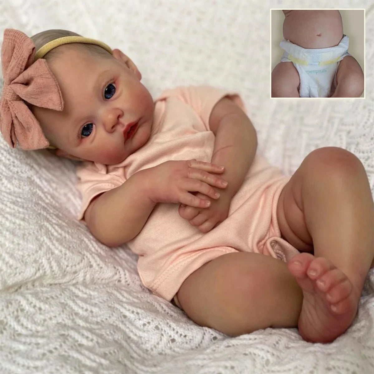 Linda - 49cm realistic Reborn doll