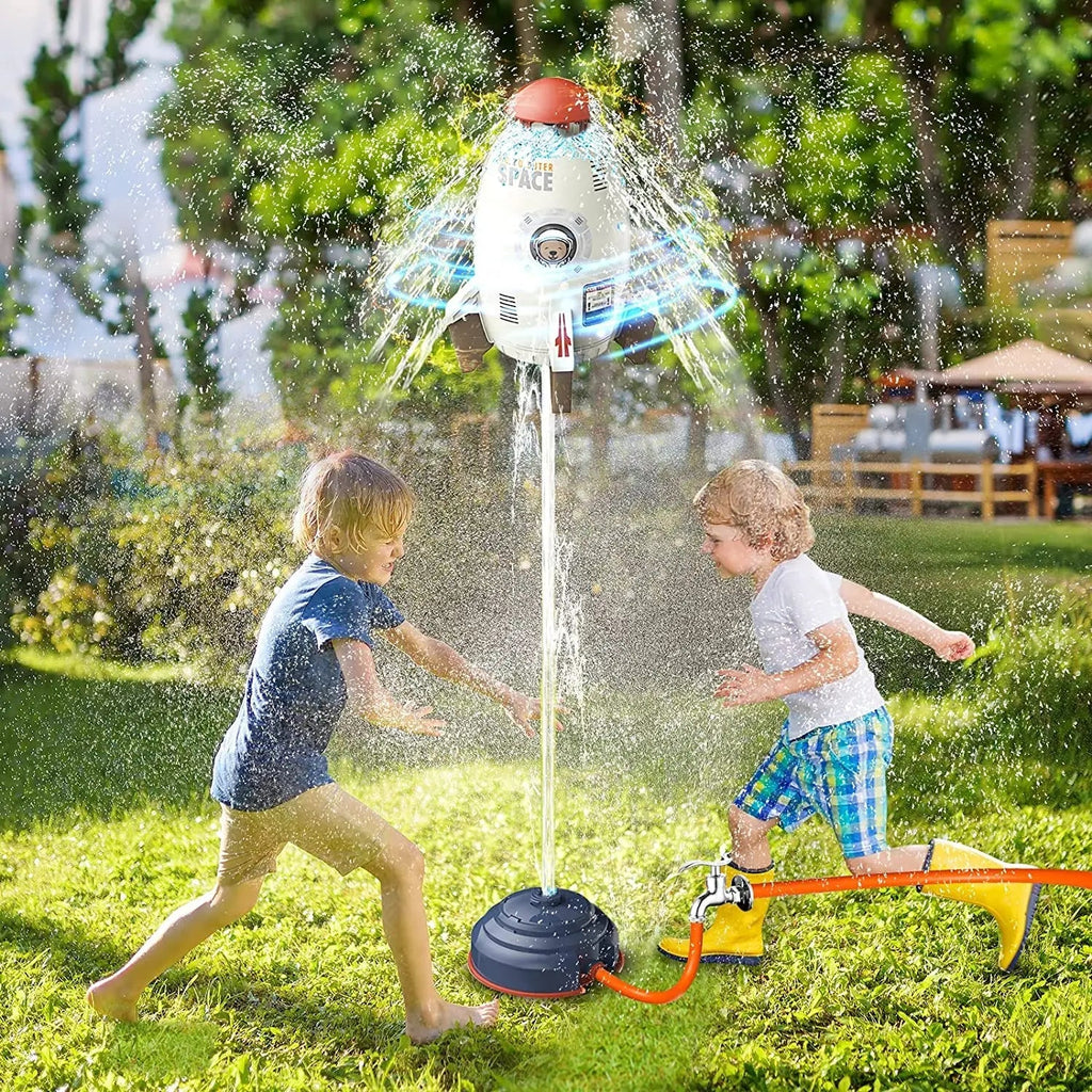 Space Jet Sprinkler Spinning Flying Splash