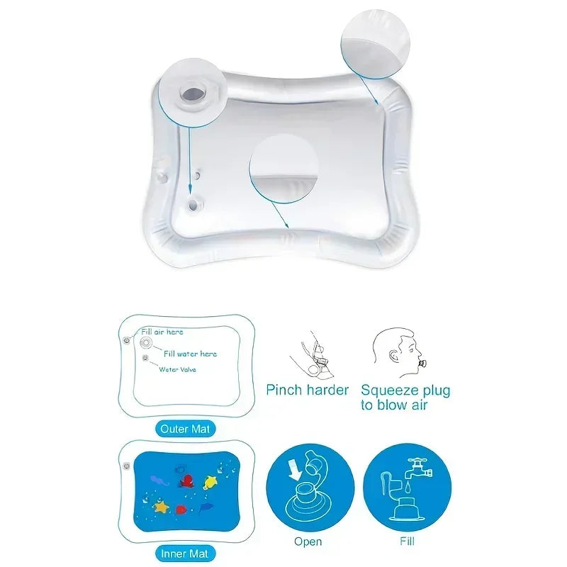 Inflatable Tummy Time Water Mat