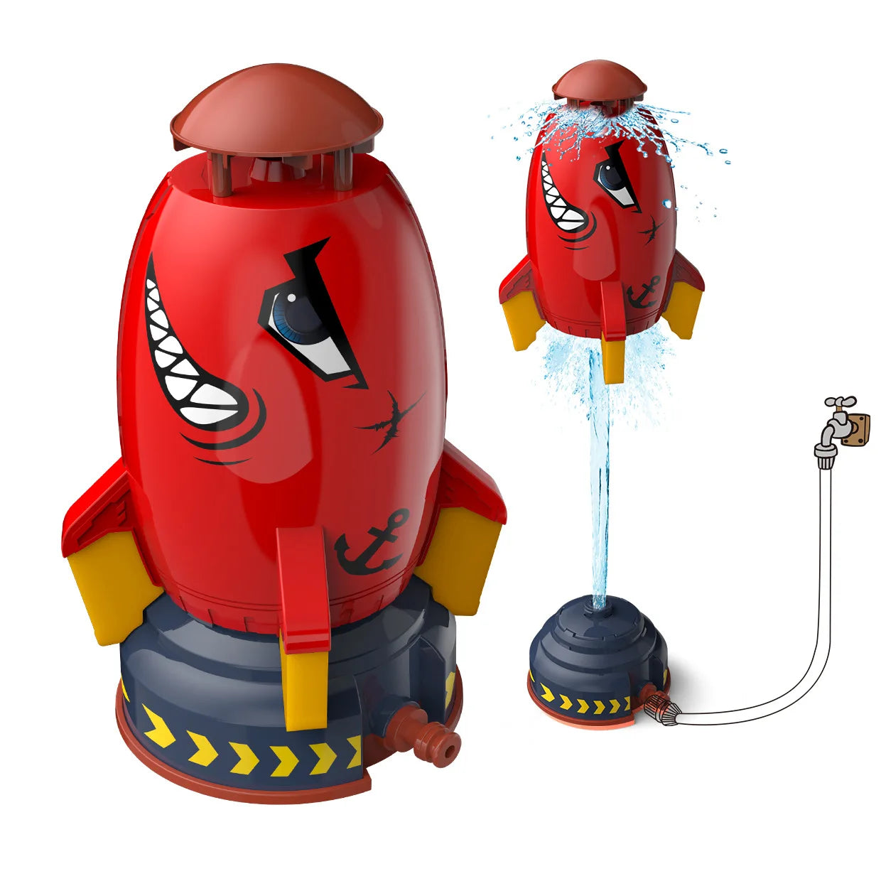 Space Jet Sprinkler Spinning Flying Splash