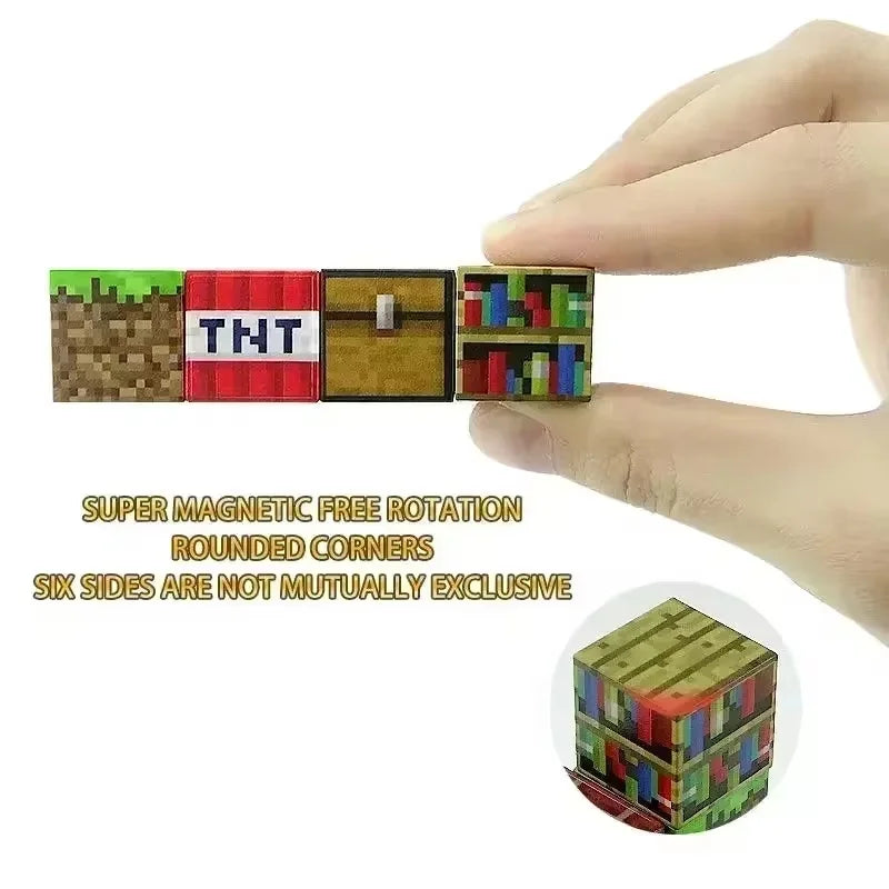 Magnetic Building Blocks Mine World Cube
