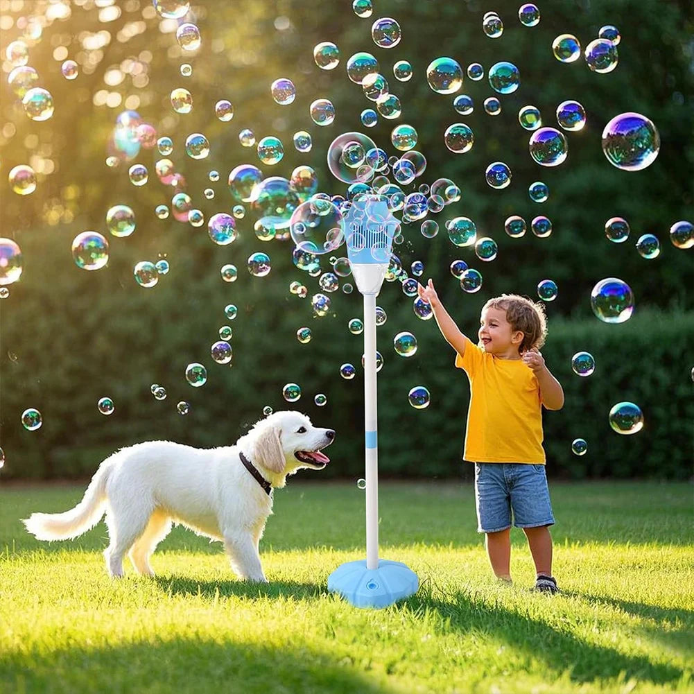 Automatic Bubble Blower with Lights & Music Standing Bubble Machine